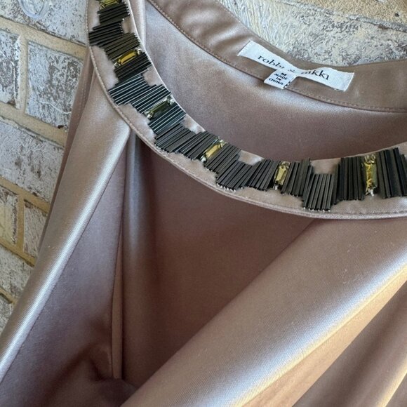 Robbi & Nikki Beaded Sleeveless Blouse Women's Size M. - Picture 6 of 8